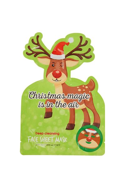 QUEEN AKSESUAR Imported luxury Christmas new year deer gift moisturizing regenerating brightening skin mask
