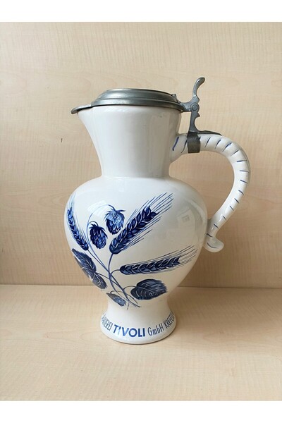 SANAT TACİRİ AVRUPA SÜRAHİ KOLEKSİYONLUK KALIN PORSELEN SÜRAHİ