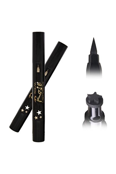 Roesıa Rose Cosmetics Yıldız Bir Tarafı Kalem Bir Tarafı Yıldız Baskılı Eyeliner