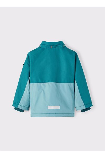 name ıt Dark Green Boy's Coat Nmmmikael Jacket Block Pb