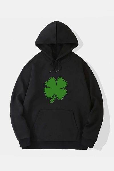 Jooy Company Hanorac cu glugă cu imprimeu Clover