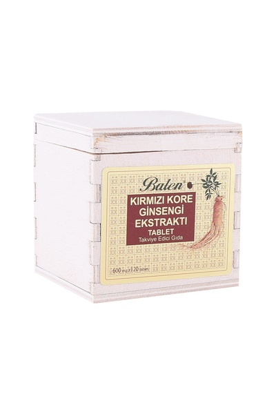 Balen Kırmızı Kore Ginseng Tablet (tahta Kutu) 120 Tablet