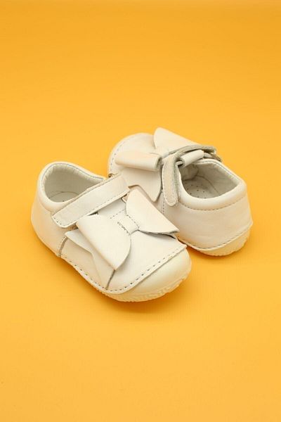 Db Kids Genuine Leather Orthopedic First Step Baby Shoes White B113