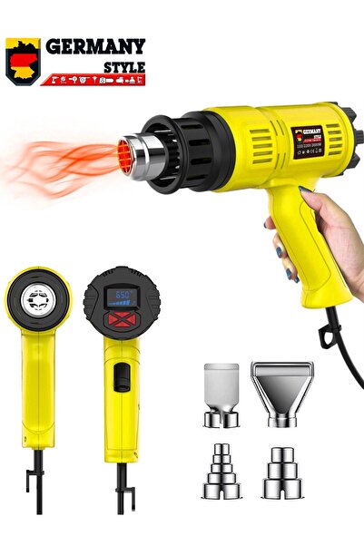 Germany Style GRM9001 Sıcak Hava Tabancası Dijital Isı Göstergeli 2000 Watt H...
