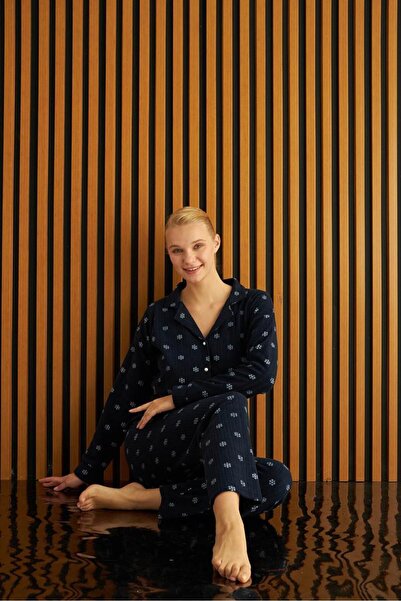 Pijamoni Kadın Yumuşak Welsoft Pijama Takım 5615