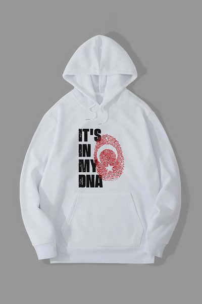 Jooy Company Hanorac cu glugă cu design steagul turcesc It&#39;s In My Dna