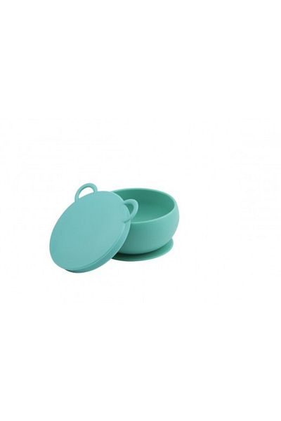 OiOi Aqua Green Bowl with Lid