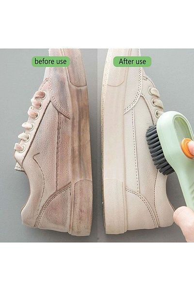 HB LİFE Shoe Brush with Detergent Tank Shoes, Boots Cleaning Washing Brush