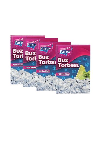 Parex Self Locking Ice Bag 196 Ice pieces x 4 Pieces