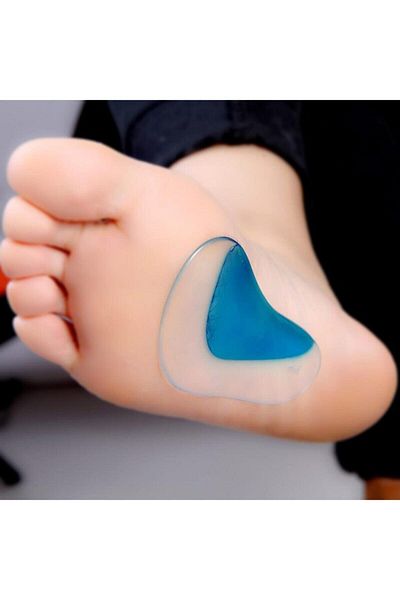 CMT Arc Supported Silicone Insoles Flat Sole Silicone Foot Insoles