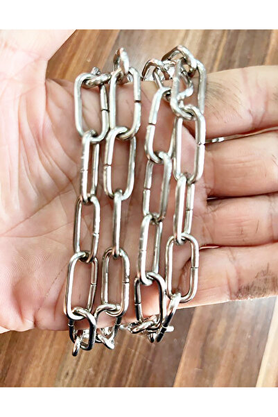 Etsylight Uzun Bakla Zincir 2,5 mm 1 Metre, NİKEL, Giysi Zinciri, Pantolon Zinciri, Avize Zinciri