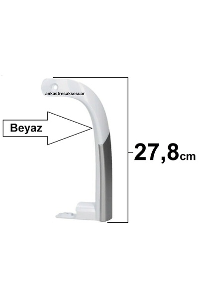 Arçelik Beko Buzdolabı Alt Kapı Sap Tutamak Kol Kulp 4323290100