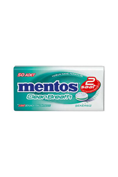 Mentos 2 Saat Clean Breath Yoğun Nane Ferahlığı 35 G ( 5 ADET )