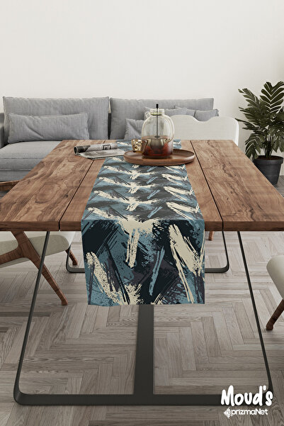 Moud's Скатертина з принтом Blue Brush з замші