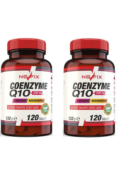 Nevfix Coenzyme Q10 200 Mg 120 Tablets X 2 Boxes
