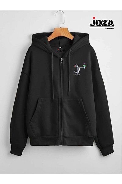 Joza Outdoors C Συνδυασμός φούτερ με κουκούλα με λουλούδια Tommy Jerry και παλτό Arctic - Σετ 2 τεμαχίων