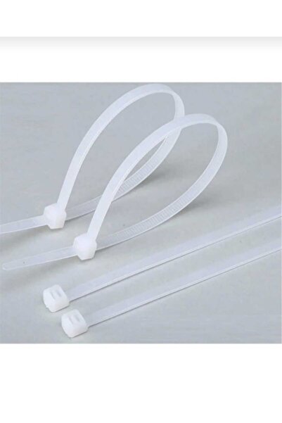 ÇEÇEN HOME Plastična kopča sa čičkom 3,6X100 100 komada bela (kablovski vez)