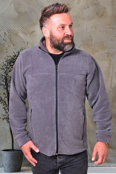 yakamor Men's Thick Smoked Fleece Coat