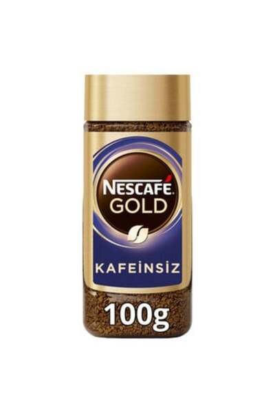 Nescafe Gold Çözünebilir Kahve Kafeinsiz 100 G Kavanoz ( 5 ADET )