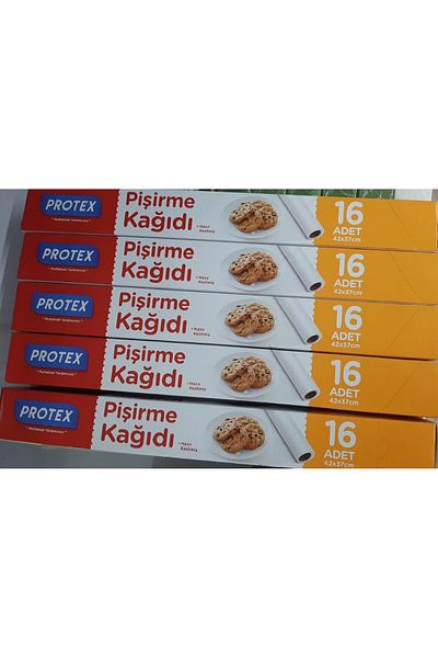 Protex COOKING PAPER PROTEX READY CUT 5 PACK 80 PIECES