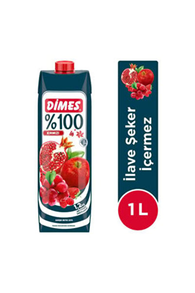 Dimes Kırmızı Meyvelerden Meyve Suyu 1 L ( 1 ADET )