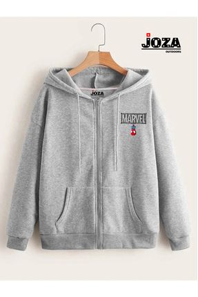 Joza Outdoors Kad n Erkek Unisex Marvel Spiderman Bask l 3 Iplik Fermuarl Kapu onlu Tekli Sweatshirt Polar Ceket Fiyat Yorumlar Trendyol