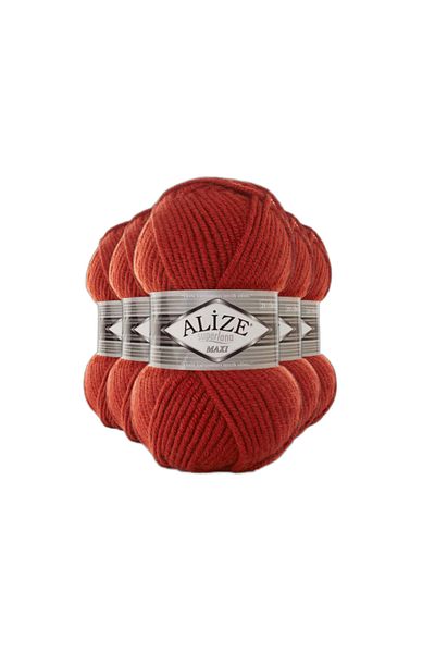 Alize Σχοινί πλεξίματος χειρός Superlana Maxi (500gr) - 36 Claret Red