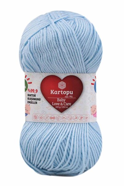 Kartopu Baby Love & Care Örgü Ipi 1 Adet Bebe Mavi K544