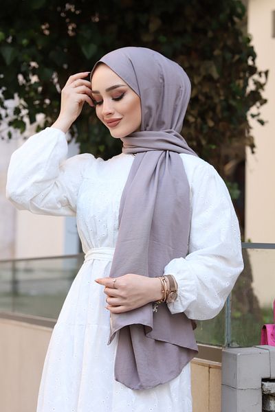 shalby Cotton Cazz Shawl Hijab Stone
