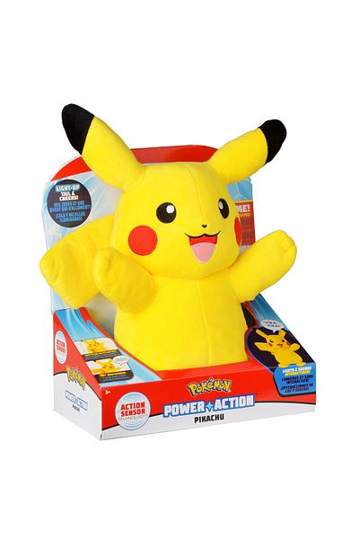 Pokemon Figurină de pluș Pikachu cu sunet și lumină