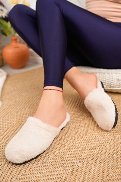 Modafırsat Kožešina Uvnitř domácí pantofle Plyšová vlna Dámské zimní pantofle Host Dowry Balíček Svatební pantofle