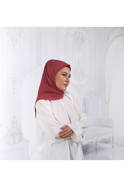 SpecialScarf Hijab Fashion COTTON CRAX JAZZ SCARF MIO SCARF DRIED ROSE COLOR