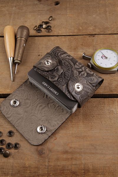 New Coast Leather 1900's Γνήσιο & Πραγματικό Δερμάτινο Χειροποίητο Ανδρικό Καπνιστό Κάτοχος Κάρτας
