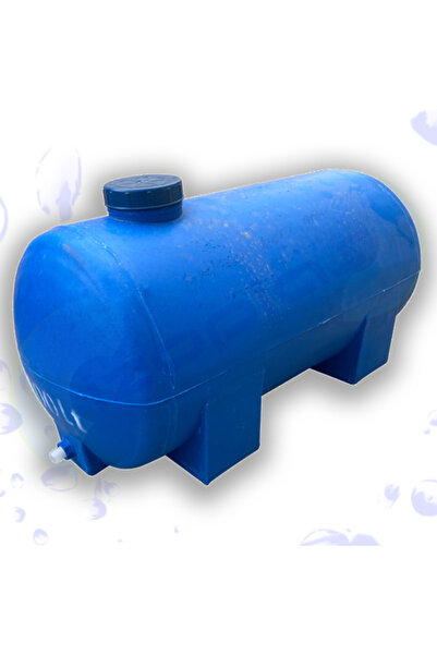 İZOPLAS 100 Litre Polietilen Su Deposu (YATAY - MAVİ RENK)