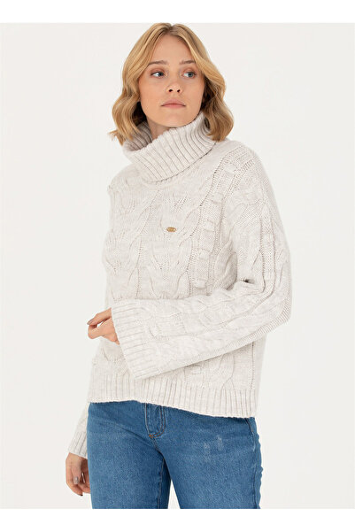 U.S. Polo Assn. Η.Π.Α. Polo Assn. Γυναικείο πουλόβερ με λαιμόκοψη Crop Top St...