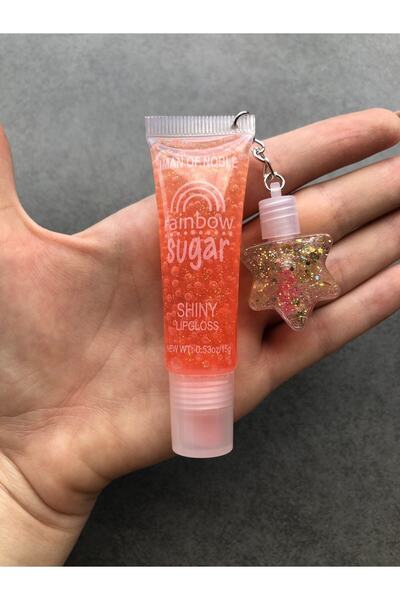 IMAN OF NOBLE Gökkuşağı Dudak Parlatıcısı Yıldızlı 2’li Rainbow Sugar Shiny L...