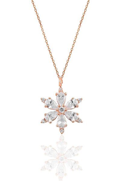 Vipfoni Zircon Stone Star Flower Necklace