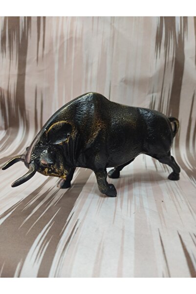 Ustası Antepte El Yapımı Pirinç Boğa Biblo Kadıköy