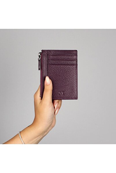 My Valice Unisex Genuine Leather Wallet and Card Holder 1823 Plum