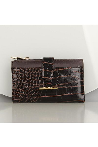 My Valice Women's Leather Wallet and Card Holder 1620 Brown