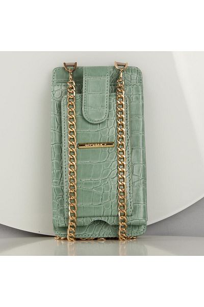 My Valice My Valice Leather Crossbody Wallet and Card Holder Compartment Phone Bag 1618 Mint Green