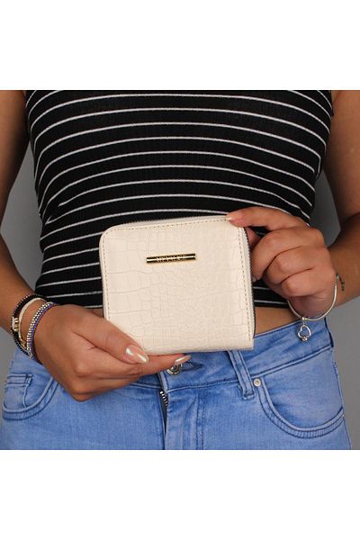 My Valice Women's Leather Wallet and Card Holder 1623 Beige