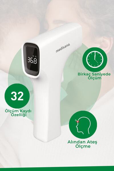 Genel Markalar Yüksek Ateş Uyarılı Alından Temassız Kızılötesi Uzaktan Ateş Ö...