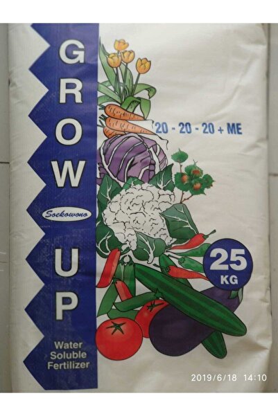 Ekin Tarım Gübre Grow Up 25 Kg 20.20.20 Me