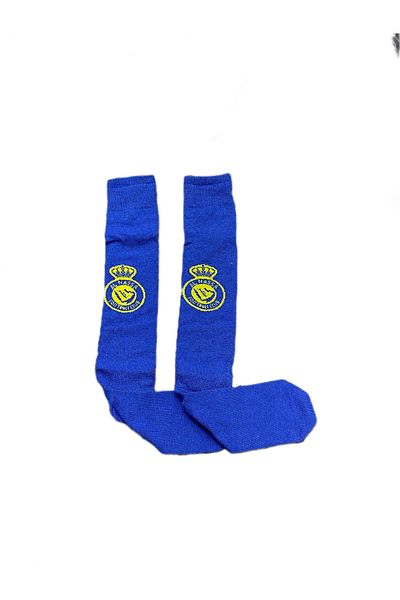 Suq giyim Κάλτσα ποδοσφαίρου Ronaldo Μπλε Κίτρινο Al Nassr Παιδί Ενήλικας