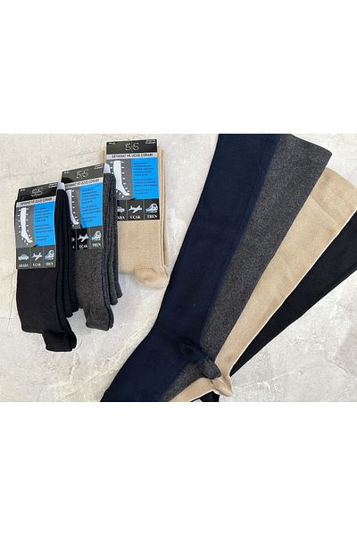 Sky Socks Комплект от 4 чорапи до коляното за пътуване и полет с разширени устни