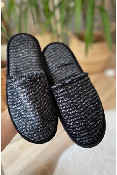 Lurji Ανδρικές παντόφλες εσωτερικού χώρου Χειμερινές παντόφλες Καφέ Μαύρο