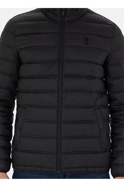 U.S. Polo Assn. ΒΑΣΗ. POLO ASSN. ΑΝΔΡΙΚΟ ΛΕΠΤΟ ΑΝΟΙΧΤΟ ΜΑΥΡΟ ΠΑΛΤΟ