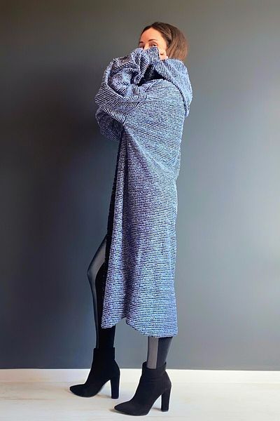 Quincey CARDIGAN BUKLET cu glugă