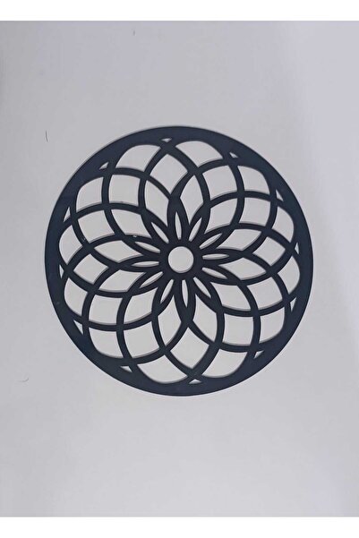 demdekor Dekoratif Siyah Yapışkanlı Pleksi Mobilya Dolap Süsü (25x25cm)